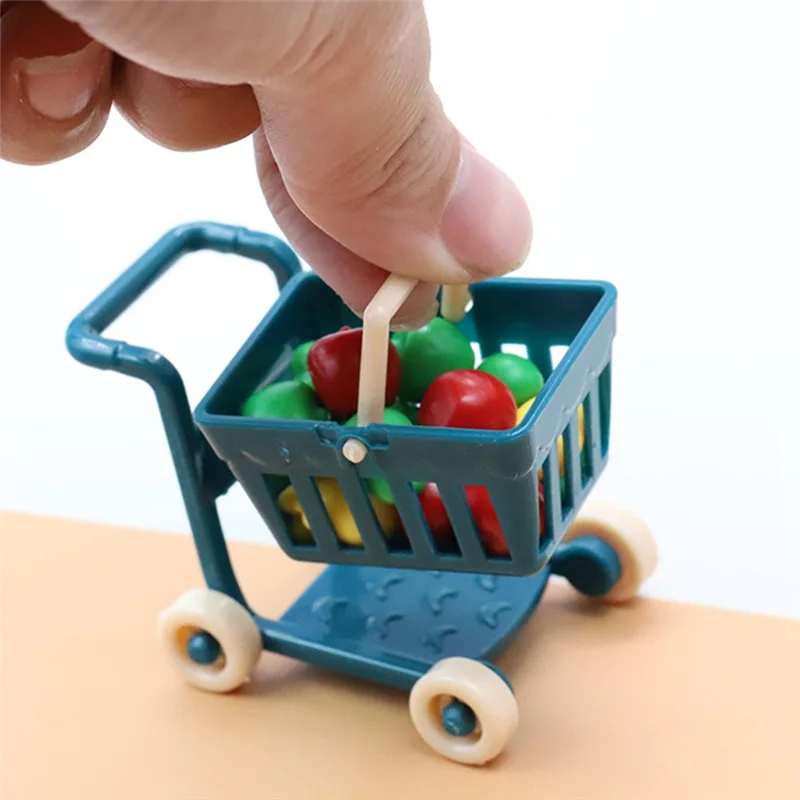 1:18 Mini Simulācijas Mini Augļu Veikals Uzstādīt Ratiņu Apdare Bērnu Rotaļu Māja Rotaļlietas