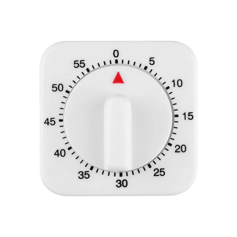 60 Minūtes Virtuves Taimeris Skaits Nosaka Silent Alarm Atgādinājums Baltais Kvadrāts Mehāniskais Taimeris Virtuves, Klases, Mājas Birojam