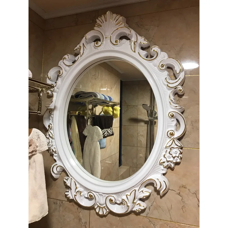 Neregulāra Ūdensizturīgs Vannas Istabas Spogulī Vintage Estētikas Robežas Displejs Vannas Istabas Spogulī, Nerūsējošā Neatsavināmas Espelhos Istabas Interjeru