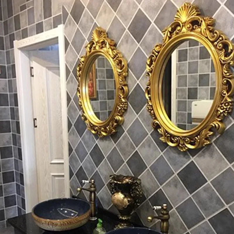 Neregulāra Ūdensizturīgs Vannas Istabas Spogulī Vintage Estētikas Robežas Displejs Vannas Istabas Spogulī, Nerūsējošā Neatsavināmas Espelhos Istabas Interjeru