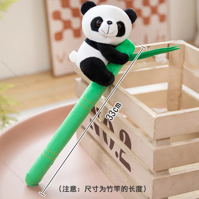Radošā Bambusa Pole, Plīša Panda Ilgi, Masāža Stick Gudrs Pildījumu Dzīvniekiem, Lelle Kawaii Panda Spilveni Istabas Interjeru Bērniem Dzimšanas Dienas Dāvana