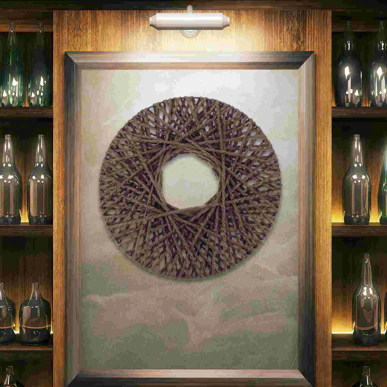 Sienu Apdare Disku Ziedu Karājas Roku darbs Rotangpalmas DIY Mājas Rotājumi Grozs Pīts Boho Stila Ornaments Papīra Loksnes Tapsējuma