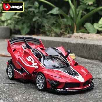 Bburago Sakausējuma Sporta Auto Modeli 1:32 FerrariFXXK Diecasts Metāla Rotaļu Sacīkšu Auto Modeli, Skaņu un Gaismas Simulācijas Bērnu Dāvanas