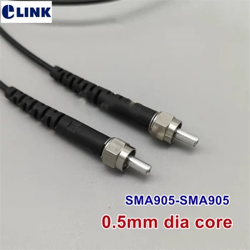 SMA905-SMA905 POF patchcords 0.5 mm core SMA905 metāla gredzenu plastmasas šķiedras, kas piemērotas T-1505/1506 R-2505/2506/2555 konvertētājs