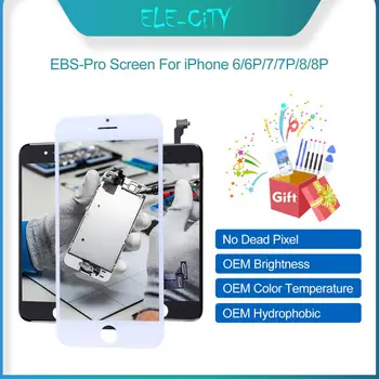 IPhone 7 7 Plus 8 8 Plus EBS Pro Kvalitātes LCD Touch Screen Displejs Digitizer Montāža Rezerves Daļas, Balta un Melna