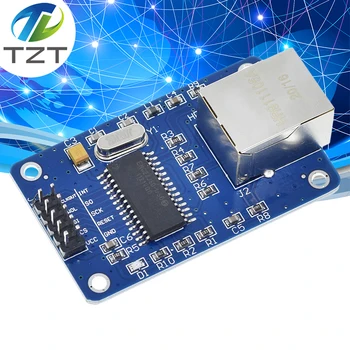 TZT ENC28J60 LAN Ethernet Tīkla Valdes Modulis arduino 25MHZ Kristāla AVR 51 LPC STM32 3.3 V