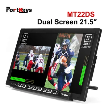 PortKeys MT22DS Fotokameru Jomā, Uzraudzīt Ražošanas Split Screen 3D LUT HD SDI, HDMI-saderīgam 1920x1080 izšķirtspējas 21.5 collu Kameru Uzraudzības