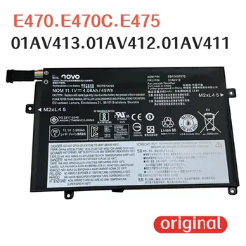 100% oriģināls 3670mAh Lenovo Thinkpad E470 E470C E475 01AV413 01AV412 01AV411 klēpjdatoru akumulatoru