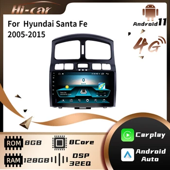 2 Din Autoradio par Hyundai Santa Fe 2005-2015 Auto Radio Stereo WiFi Carplay GPS Navigācijas Multimediju Video Atskaņotājs Galvas Vienības
