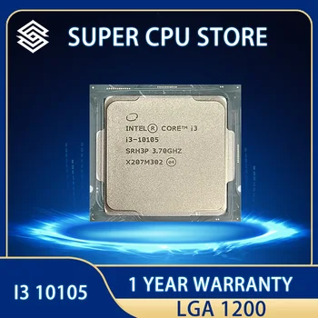 Процессор Intel Core i3-10105 JAUNO i3 10105 3,7 ГГц четырехъядерный восьмипоточный ЦПУ L3 = 6M 65 Вт LGA1200 новый, но без охлади