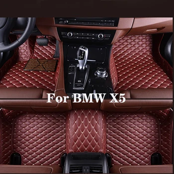 Pilna Surround Custom Ādas Automašīnas Grīdas Paklājs BMW X5 2019-2021 (Modelis, Gads), Auto Interjers, Auto Piederumi