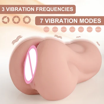 Nekustamā Maksts Vibrators Vīriešiem Automātiskā Cilvēks Masturbator Intīmās Rotaļlietas, Makstī, Maksts Seksa Lelle 3D Maksts Piepūšamo Sievieti Reālu Seksu