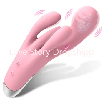 G-spot Trušu Vibrators Klitora Stimulācija Spēcīgs Dildo ar 10 Vibrācija, Ūdensizturīgs Maksts Massager Pieaugušo Seksa Rotaļlieta, paredzēta Sievietēm