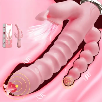 Dubulta Vibrācijas Erotiska Pieaugušo Rotaļlietu Sieviešu Masturbator Dildo Vibratoru Maksts, Anālais Massager G Spot Klitora Stimulators Seksa Rotaļlietas