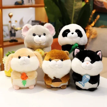 Kawaii mīkstās Plīša Rotaļlietas Cute Vāvere Panda Trusis, Kaķis Plushies Lelle Karikatūra Mīksto Bērniem Babys Rotaļlietas Meitenēm Zēniem Dāvanas