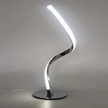 LED Spirāli, Galda Lampas Modernās Izliekta Galda, Gultas Lampa, Siltu, Baltu Gaismu Dzīvojamā Istaba Guļamistaba Lasīšanas Gaismas Apdares Apgaismojums