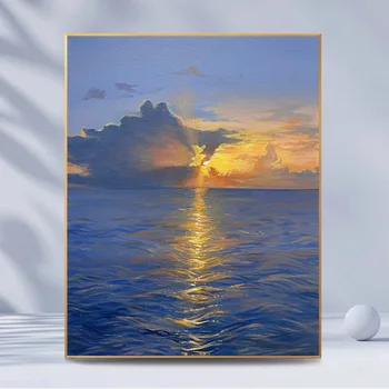 3373Ann-Tulpju diy digitālā eļļas glezna eļļas glezna akrila ziedu glezniecības sprādziena puses-piepildīta ainavu glezniecība