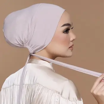 2022 Musulmaņu Modes Kravu Iekšējo Hijab Caps Stiept Sieviešu Underscarf Sunīti Cepuri Islāmu Turban Klp Āfrikas Headwrap Turbante Mujer