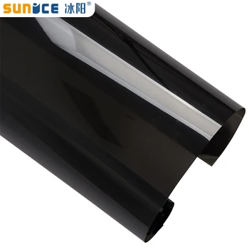 Sunice 152cmx100cm 5%Melnā Auto Logu Plēves Auto Auto Mājas Loga Stikla Ēka, Tonēšanas Plēves Roll Sānu Logs ar UV Aizsardzību