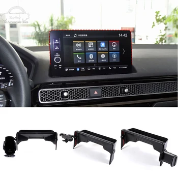Auto Interjera Centrā Navigācijas Ekrāns Storage Box ABS Dažādi Uzglabāšanas Mobilā Tālruņa Turētājs Honda Civic 11 2022 Piederumi