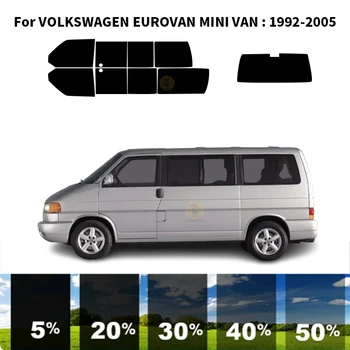 Sagrieztos nanoceramics auto UV Window Tint Komplekts Automobiļu Logu Plēves, Par VOLKSWAGEN EUROVAN MINI VAN 1992-2005