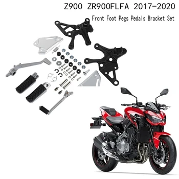 Motociklu Pedāli Balsti Kājas Pedālis Priekšā Kāju Naglas Pedāļi Stiprinājuma Komplekts Kawasaki Z900 ZR900FLFA 2017-2020