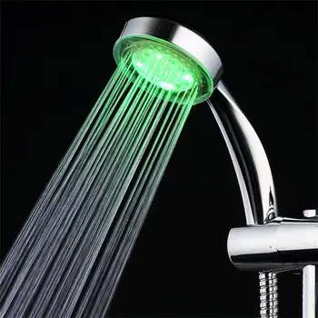 2022 7 Krāsu LED Dušas Galvas Vannas istaba Rokas Lietus Dušas Galvas Ūdens Taupīšanas SPA Augsta Spiediena Dušas Galvas