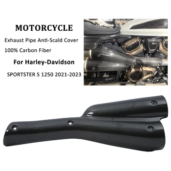 Par Harley SPORTSTER S 1250 RH1250S 2021 2022 2023 Motociklu Oglekļa Šķiedras Izplūdes Caurules Anti-Applaucējums Proteceive Vāciņu