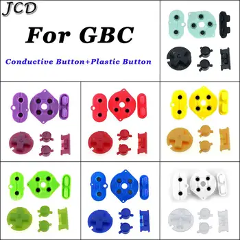 JCD Silikona Gumijas vadītāj pogu, lai Game Boy Color GBC Ieslēgšanas Izslēgšanas Poga AB Pogas D Spilventiņi