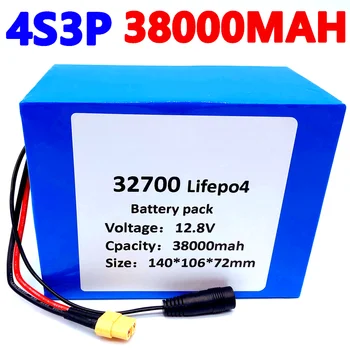 32700 Lifepo4 Batterij 4S3P 12.8 V 38Ah 4S 40A 100.A Evenwichtige Bms Voor Elektrische Boot Lv Ononderbroken Strāvas padeve 12V