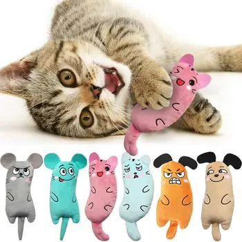 Catnip Rotaļlietas Interaktīvas Plīša Kaķis Rotaļlietas Peles Forma, Zobu Slīpēšanas Košļājamā Nagi Īkšķi Bite Kaķu Mētru, Lai Kaķi Smieklīgi Maz Spilvens
