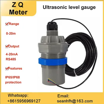 Integrēta ultraskaņas līmeņrāža sensors ūdens līmeņa materiālajā līmenī sadalīt Ciparu Displejs līmeņa slēdzi kontrolieris 4-20MA