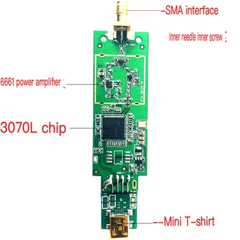 Augstas jaudas RT3070 čipu 6661 jaudas pastiprinātāju bezvadu tīkla karti, WIFI moduli uzraudzības bezvadu modulis mīksto maršrutu