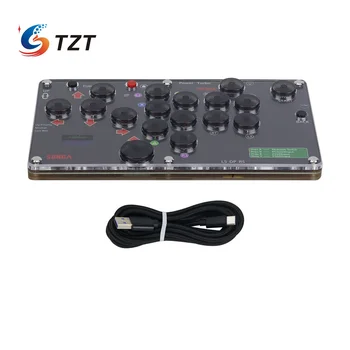 TZT SUNGA 17-Apakšā Mini Pasāža Kontrolieris Cīņa Stick Spēļu Kontrolieri ar Ekrāna Hitbox PC/PS4