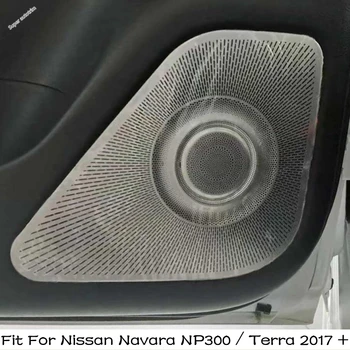 Automašīnu Durvju Audio Skaļrunis Skaļruņa Rāmja Apdare Vāka Apdare Priekš Nissan Navara NP300 / Terra 2017. - 2021. Gadam Interjera Aksesuāri
