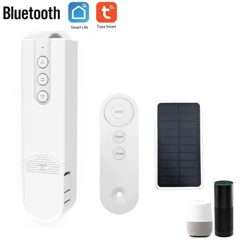 Tuya Smart Blind Mehānisko+Saules Panelis Bluetooth Automātiskā Elektriskā Rullo Žalūziju Plastmasas