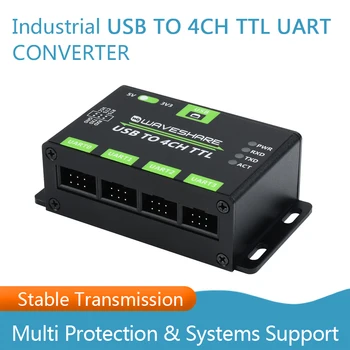 Rūpniecības USB, LAI 4CH TTL Pārveidotājs, USB Uz UART, Multi Aizsardzība un Sistēmas Atbalsts