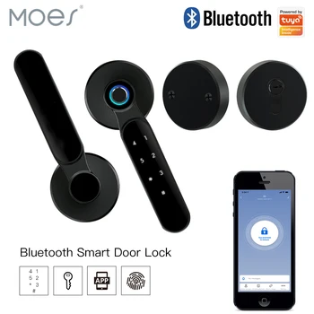 Bluetooth Tuya Gudrs Durvju slēdzenes Vairākas Apgūstot pirkstu Nospiedumu Slēdzene, Drošības Inteliģentu, Gudru Dzīvi APP Paroli RFID Durvju Slēdzene