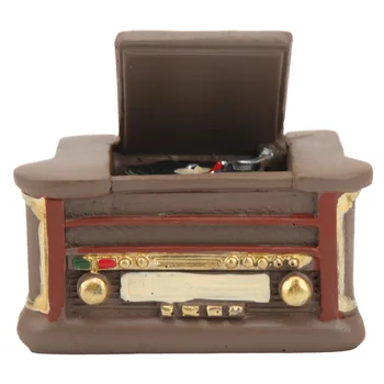 1:12 Miniatūras Vintage Phonograph Metāla Modelis DIY Rokas Izstrādāts Namiņš Mēbeles Rotaļlietas Lelle Māja Dekori