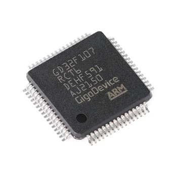 10PCS/Pakotnes oriģināls GD32F107RCT6 LQFP-64 ARM Cortex-M3 32-bitu mikrokontrolieri -MCU chip