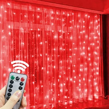 6M LED Aizkaru Vainags uz Loga USB String Gaismas Pasaku Vīt Tālvadības Ziemassvētku Kāzu Rotājumi Mājas zāle