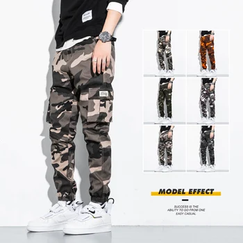 Vīriešu Modes Streetwear Gadījuma Maskēties Jogger Bikses Taktiskā Militārā Bikses Vīriešu Kravas Bikses, Lai Droppshipping Plus Lieluma 8xl