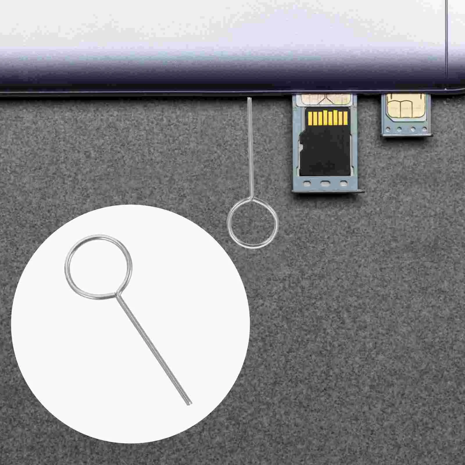 100 Gab Iiphone Mobilā Tālruņa Kartes Noņemšanas SIM Pin Renes Čipu Disassembler Galvenais Instruments, Nerūsējošā Tērauda Nazis Izvirzīto Ejectors