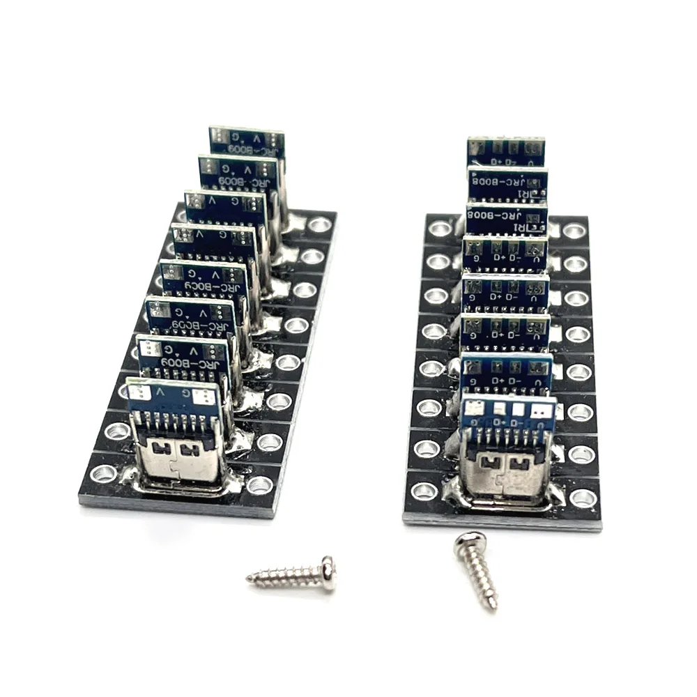 100gab Tips-C USB Ligzda 3.1 Tipa C 2Pin 4Pin sievišķais Savienotājs Ligzda Uzlādes Ports USB 3.1 C Tipa Kontaktligzda Ar Skrūvju stiprinājuma plāksne