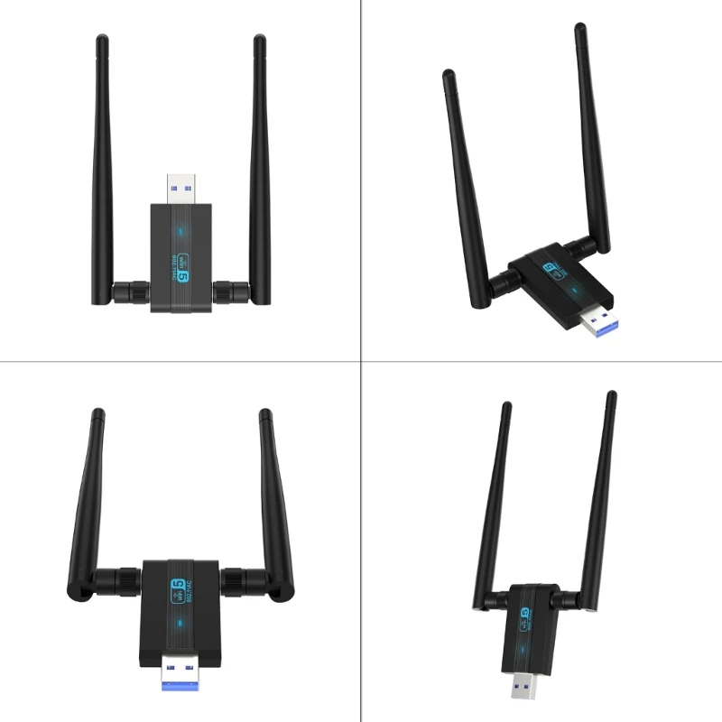 1300M USB3.0 wi-fi Karti Bluetooth-savietojams Adapteris 2 in1 Dongle 2.4/5G Bezvadu tīkla Karte Wlan Raidītājs Uztvērējs N58E