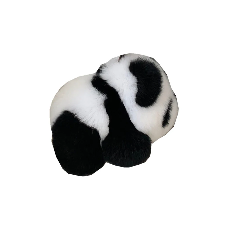 8*12CM Pūkains Maz Panda Plīša Pildījumu Dzīvnieku Keychain Jauki Brinquedos Peluche Mugursoma Kulons Rotājumu Meitene Dzimšanas dienas Dāvana