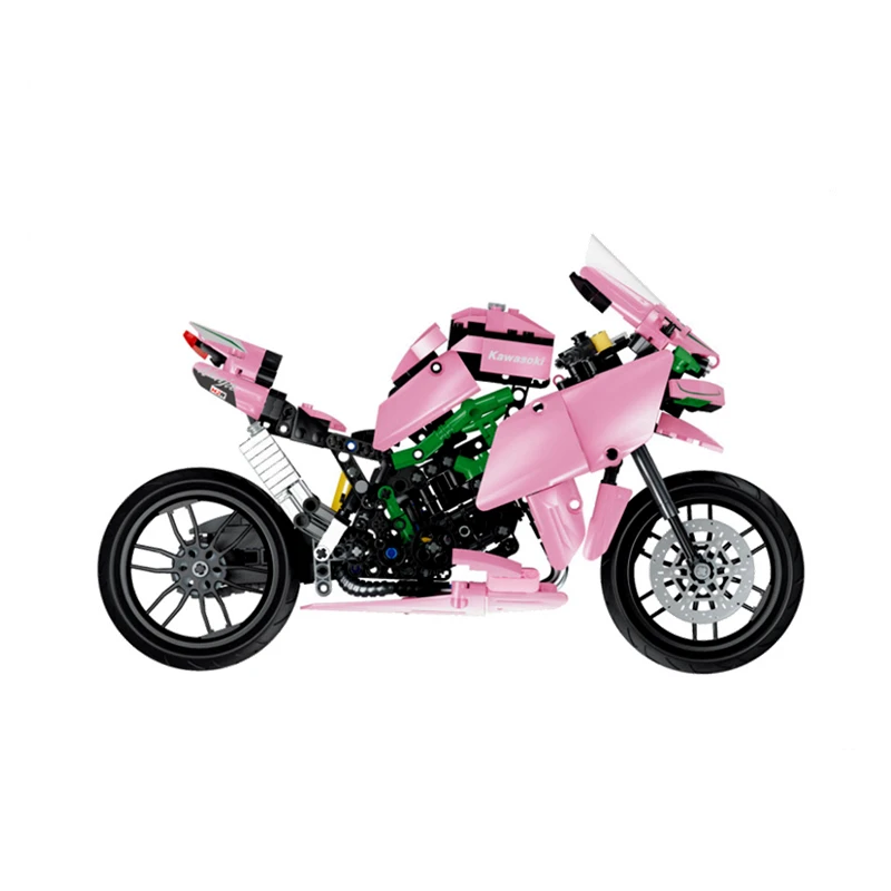 986pcs Pilsētas Motocikls Automašīnas Modeli, Celtniecības Bloki KM Sacīkšu Motobike Transportlīdzekļiem, Ķieģeļu Rotaļlietas Bērniem Dāvanas