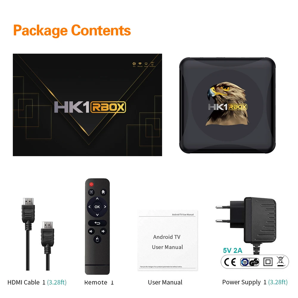 Android 10.0 Smart TV KASTĒ HK1 RBOX R1 MINI Rockchip RK3318 4GB 64GB 2.4 G&5G Dual WIFI BT4.0 4K Youtube 3D H. 265 HDR Media Player