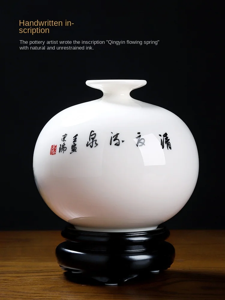 Augstas klases Keramikas Vāze, lai Dzīvojamā Istaba Studiju Club Hotel Apdare Ainavu Stila Rokām apgleznotas Klasiskās Jaunu Ķīniešu Stilā