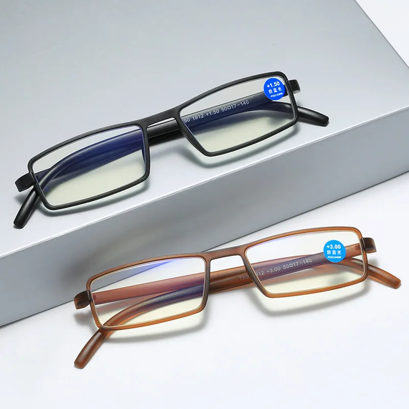 Jauns Vīrietis Anti-zila Gaisma Presbyopic Brilles, HD Objektīvs TR90 Materiāla Hyperopia Brilles Optisko Datoru Presbyopic Brilles